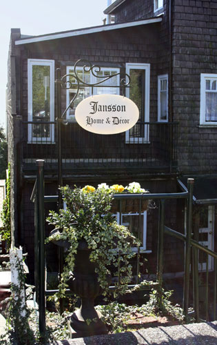 Jansson Home Sign at 3396 Marine Drive